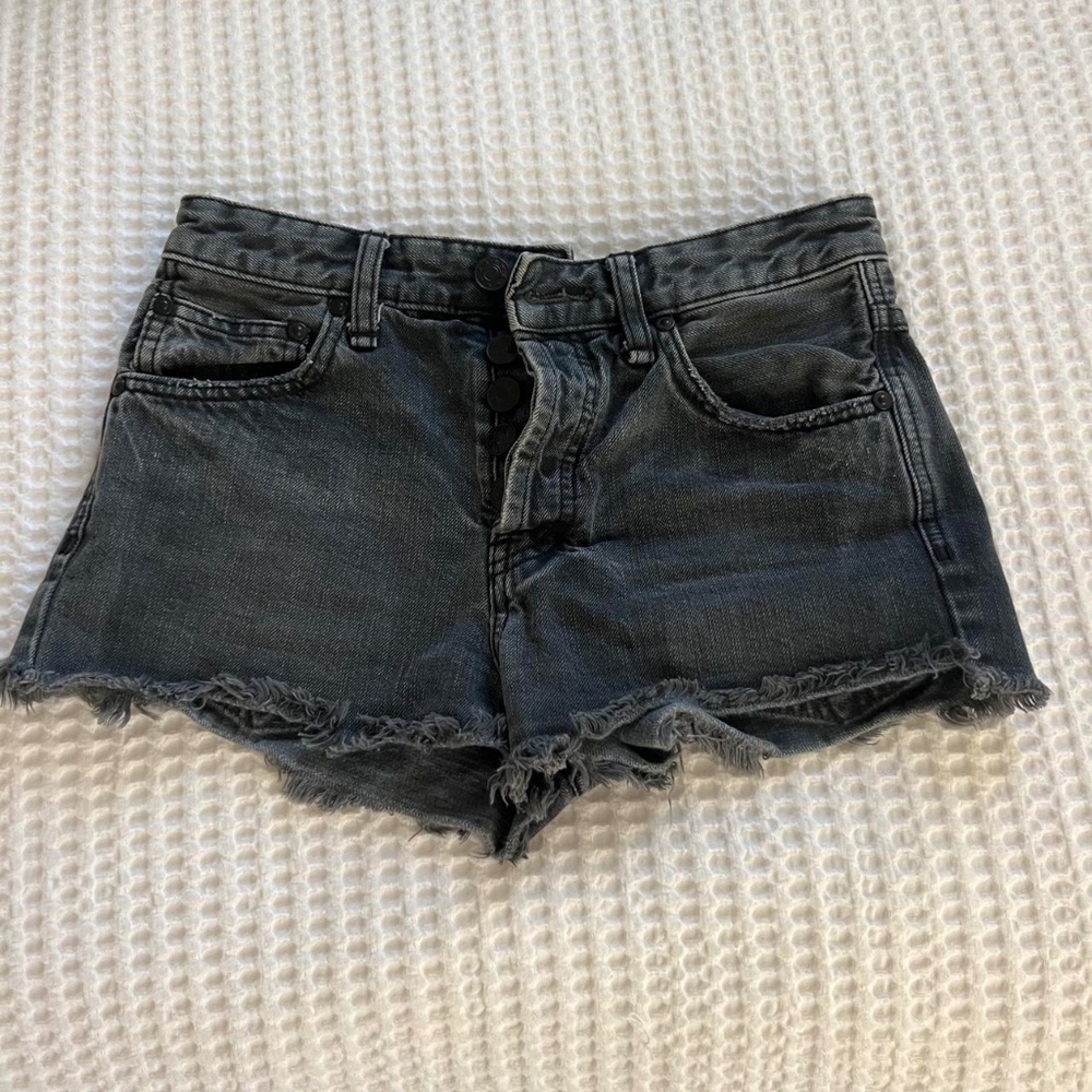 Black Jean Shorts